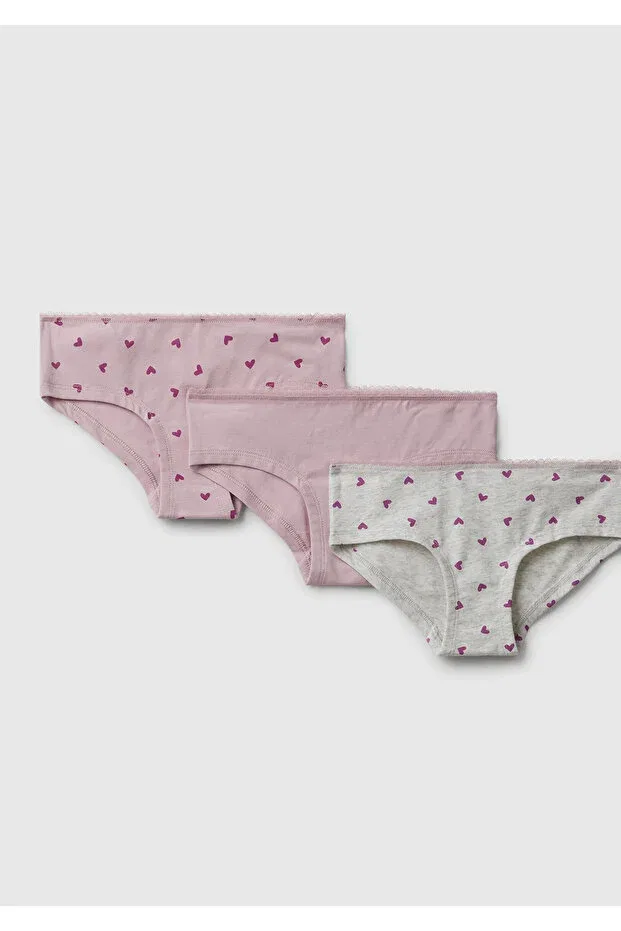 Детское белье для девочек хлопковое комплект трусов Hipster United Colors Of Benetton, Pink