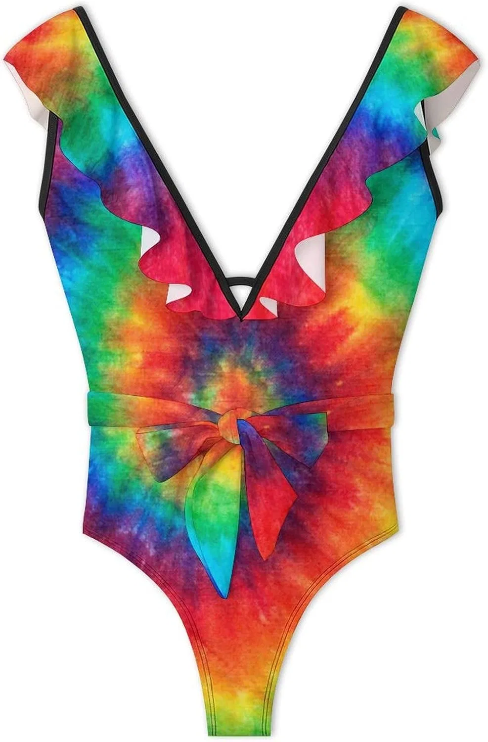 Женский слитный купальник с змеиным принтом Tie Dye One Piece, Style-4 — фото 3