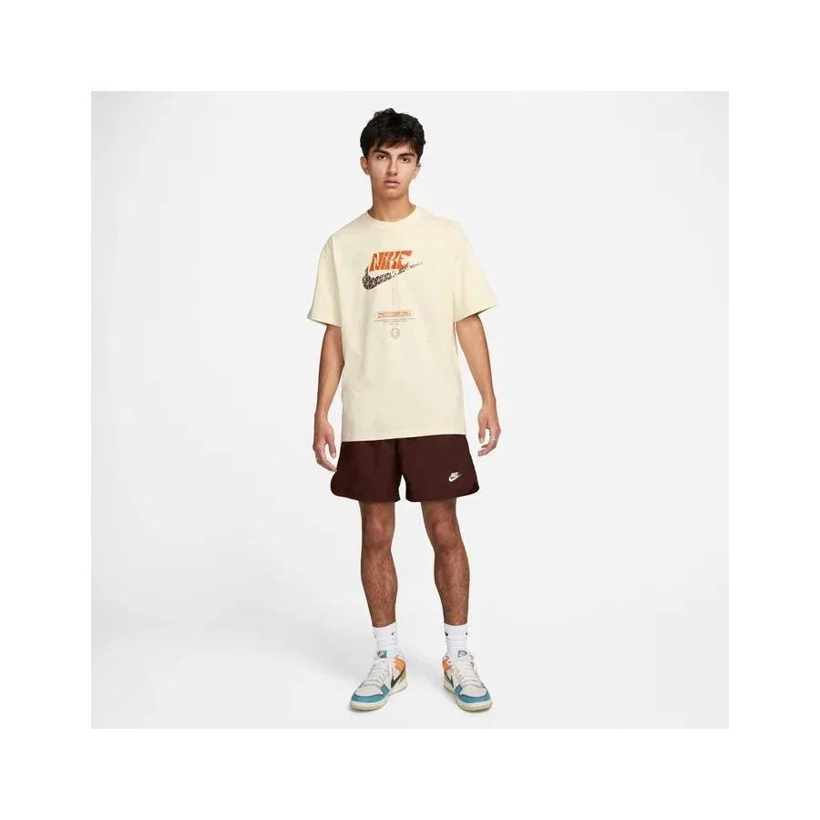 Футболка с принтом MAX90 Nike Sportswear, Бежевый — фото 2