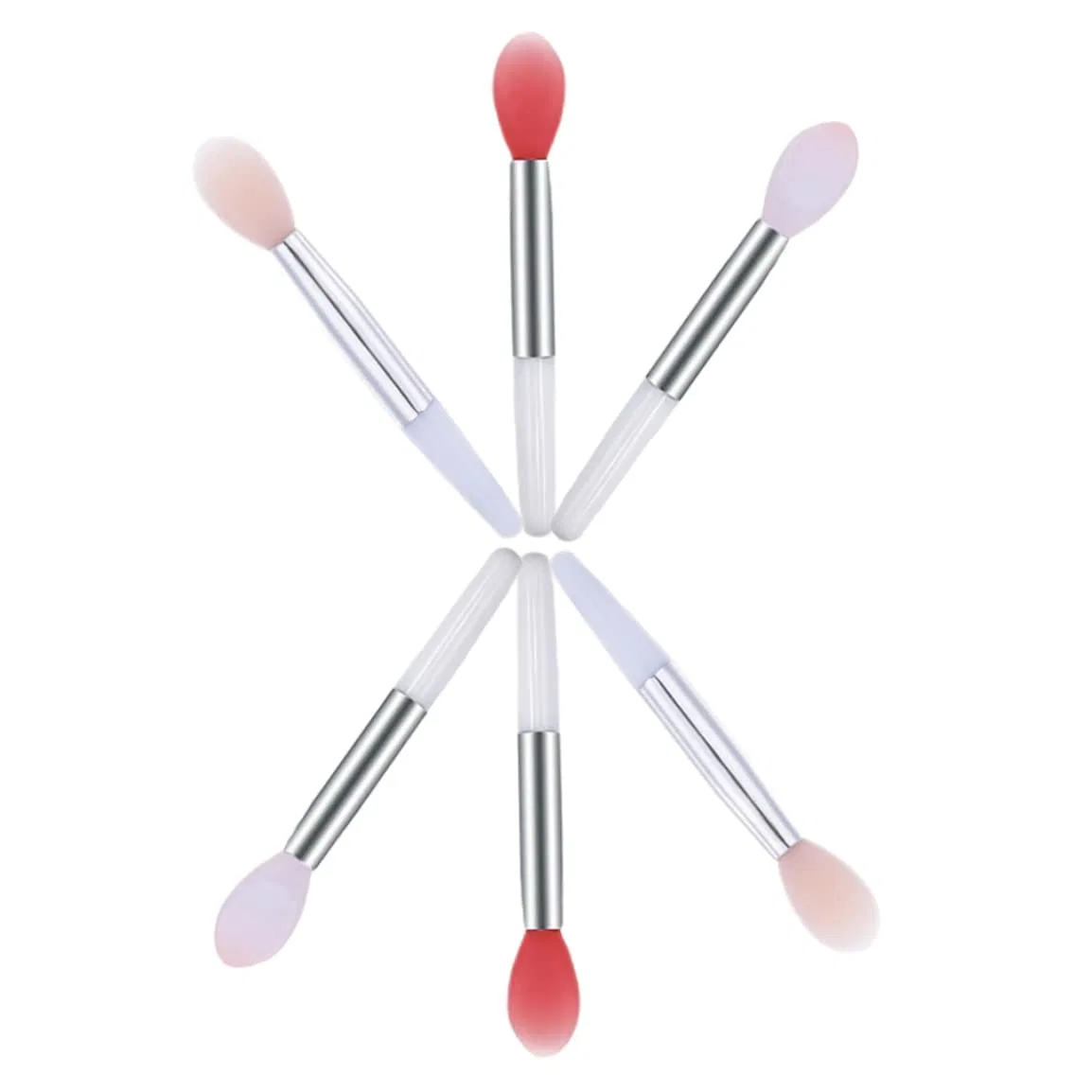 Силиконовая кисть для губ, набор 10 шт, Xweptuy, 5 см, Белый — фото 2
