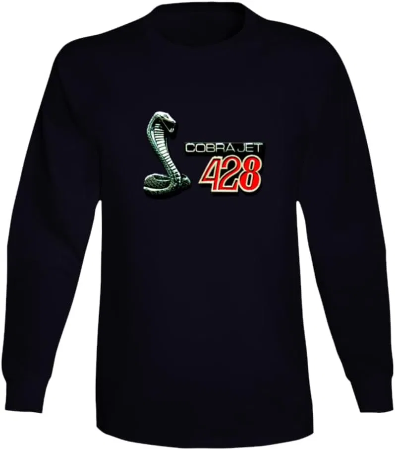 Мужская футболка с длинным рукавом 428 Cobra Jet, Black