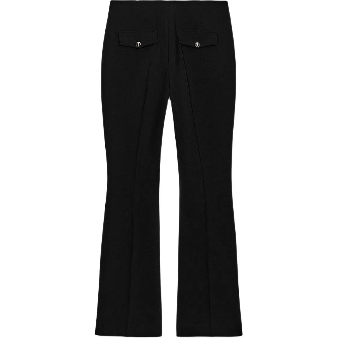 Женские брюки клеш Black ZARA, Черный — фото 3