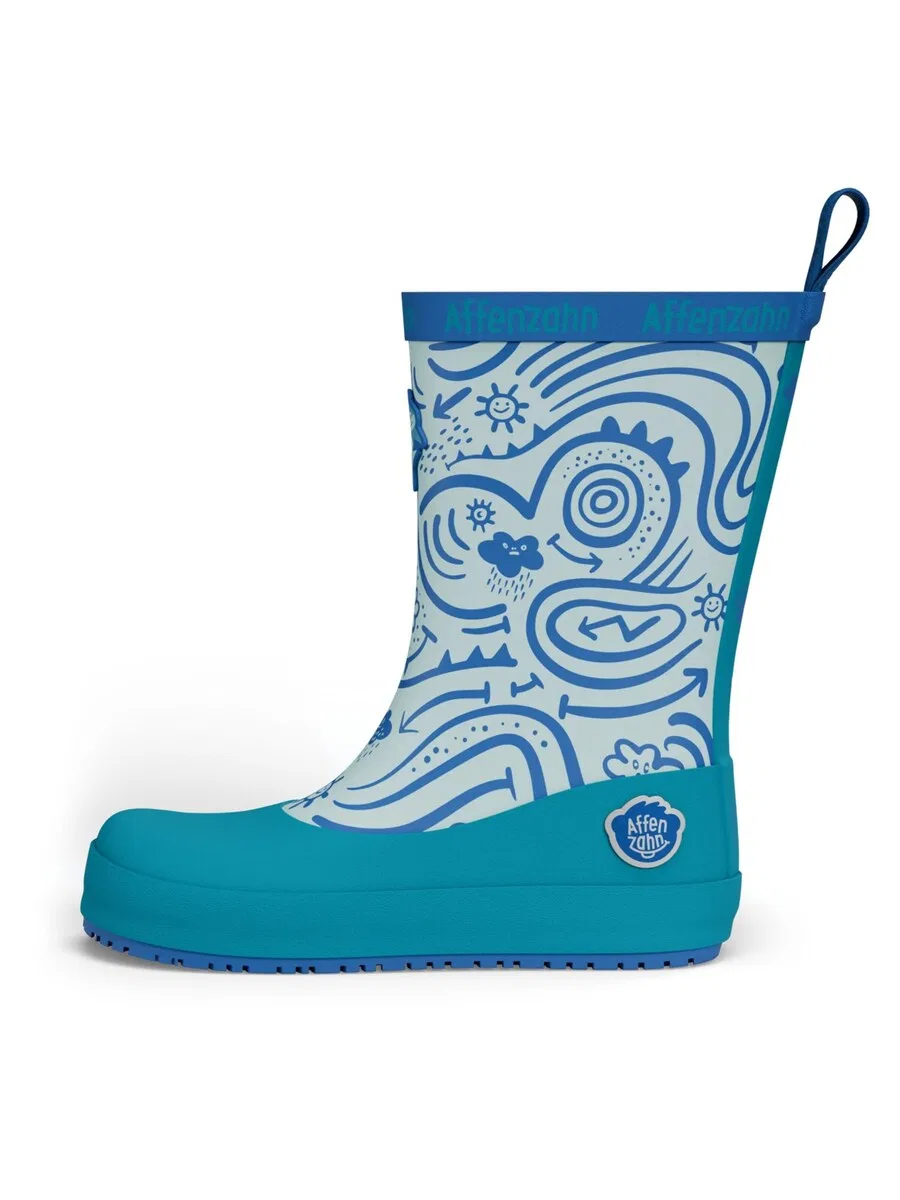 Резиновые сапоги Affenzahn 'Gummistiefel Vegan Plashy' синего цвета