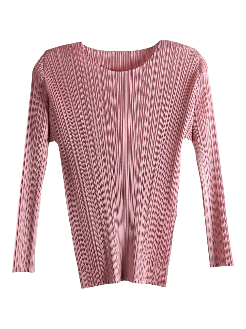 

Плиссированный топ с длинными рукавами Pleats Please Issey Miyake, розовый