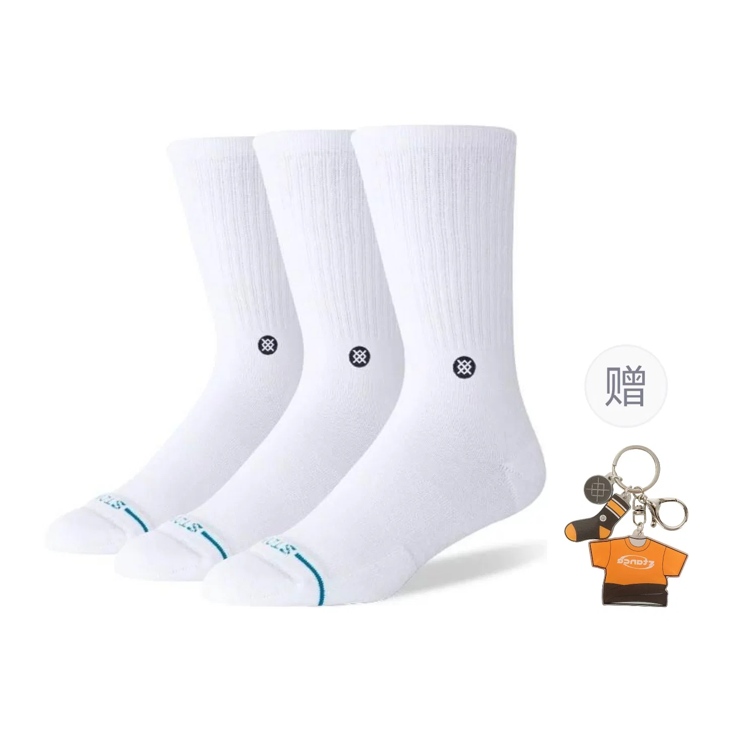 Детские носки с низким вырезом, комплект из 3 пар, Stance, White Low Shaft 3 Pack — фото 3