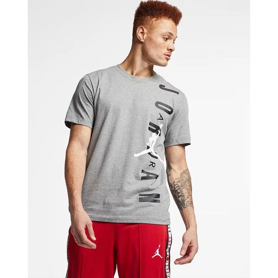 Футболка с принтом Jordan Jumpman Vertical Logo Nike, Серый