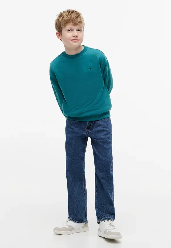 Свитшот хлопковый Tommy Hilfiger, бирюзовый — фото 2