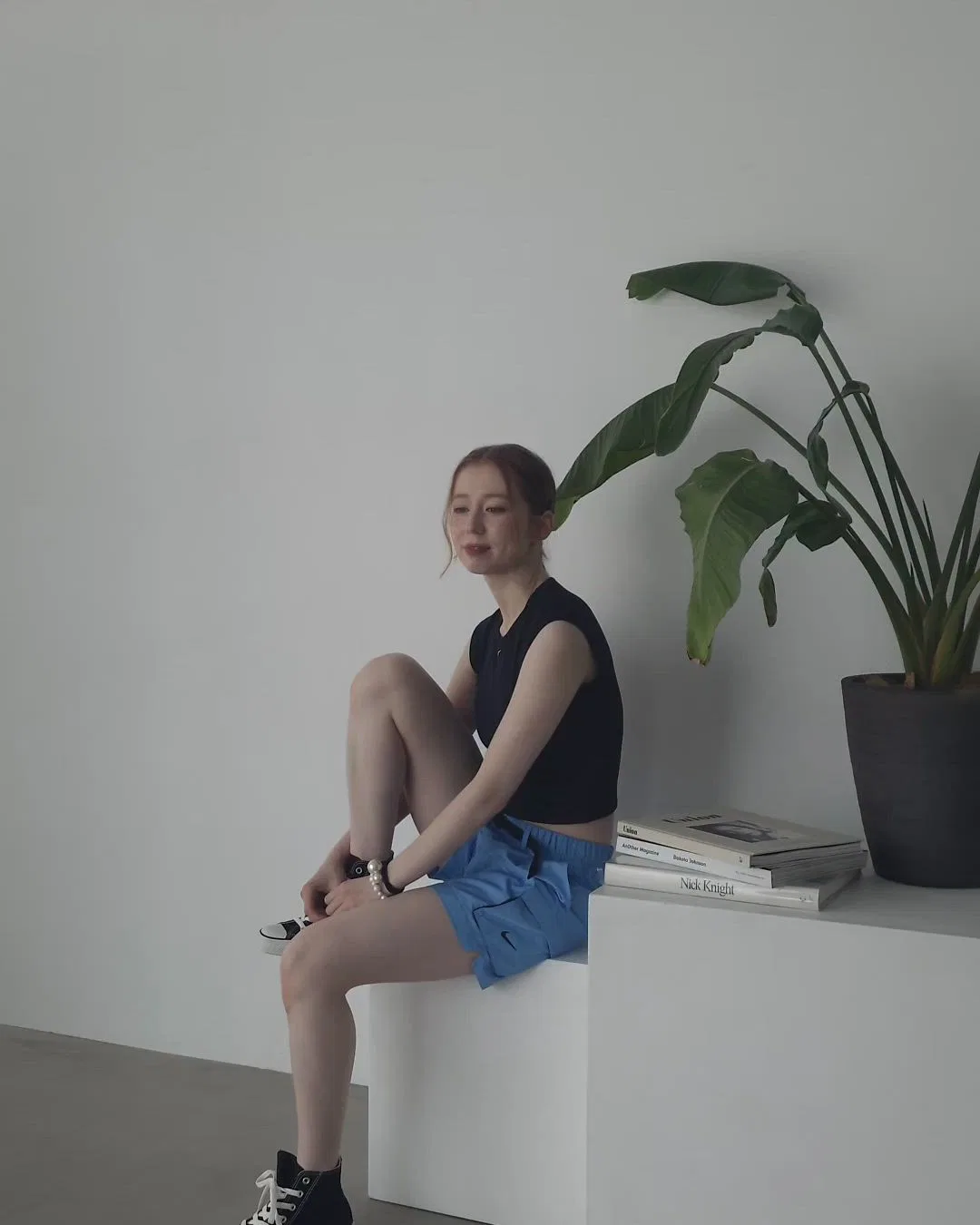 Женский топ для плавания с принтом Effortless Swim Top NIKE, Красный — фото 2