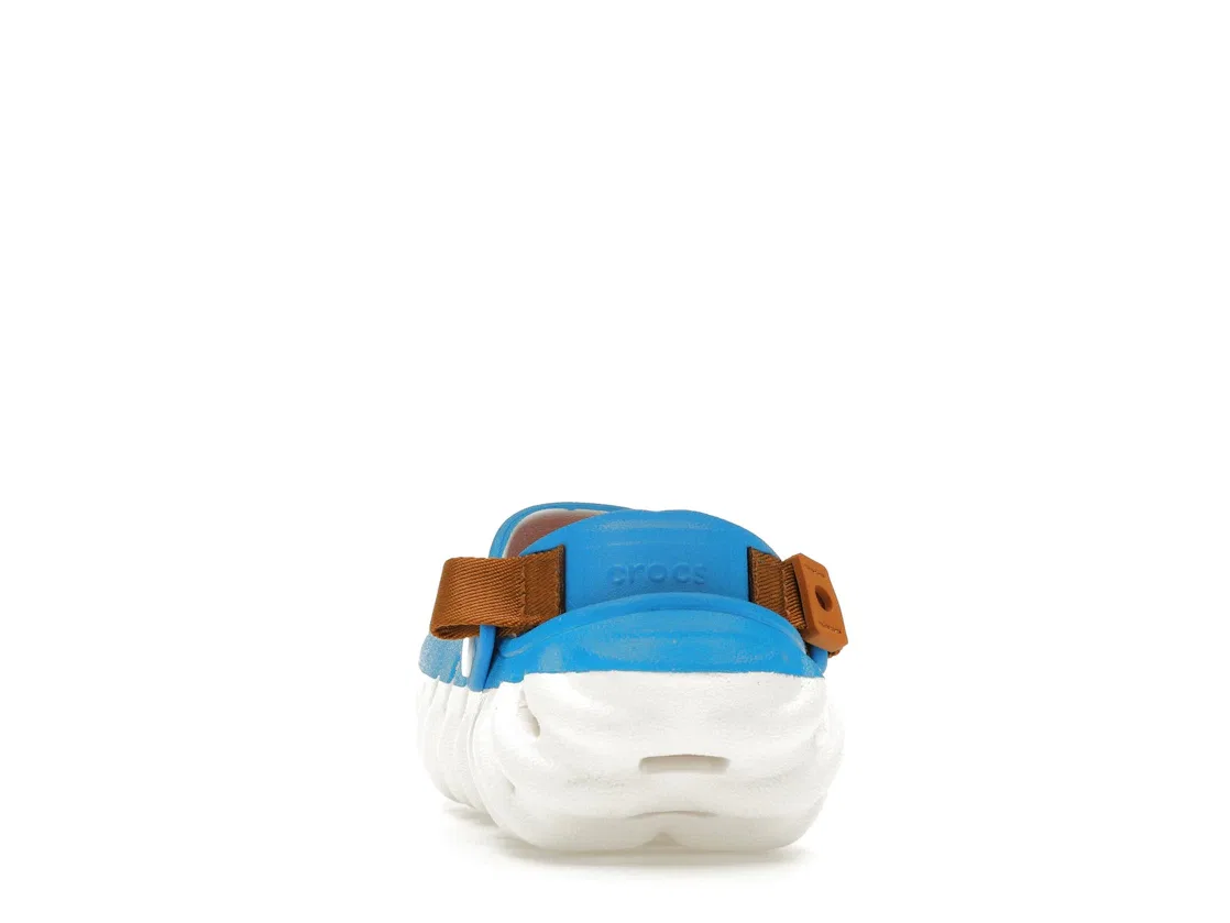 Детские клоги Echo Clog Crocs, Blue/Red/White — фото 4