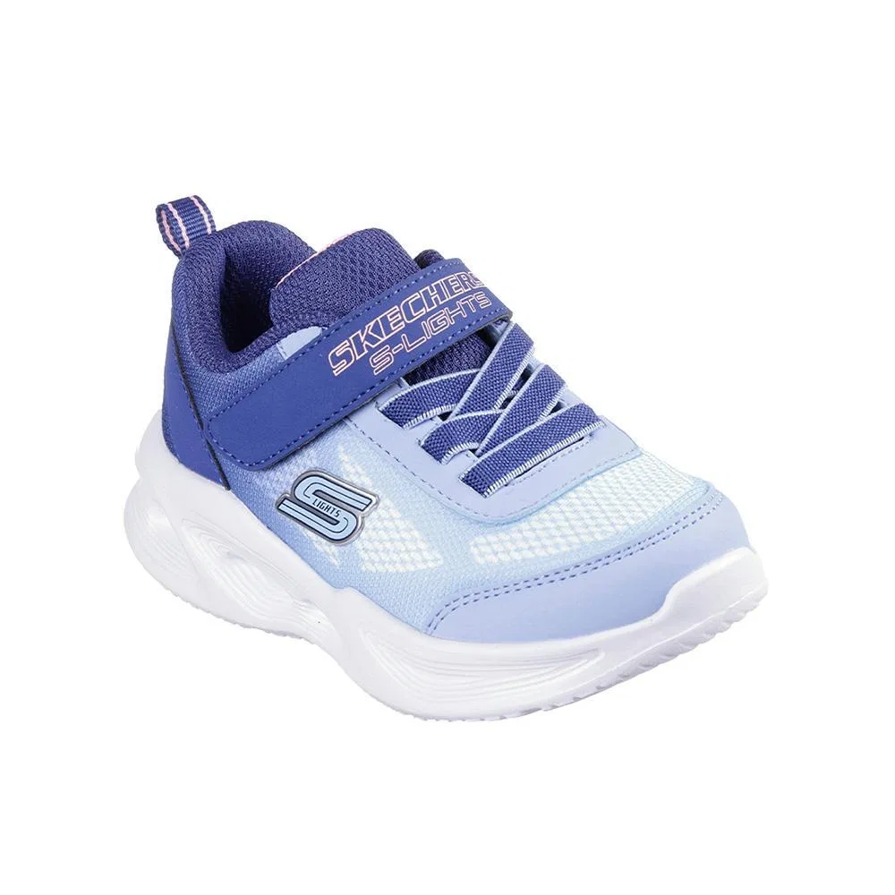 Детские кроссовки для девочек Sola Glow Skechers, Blau — фото 2