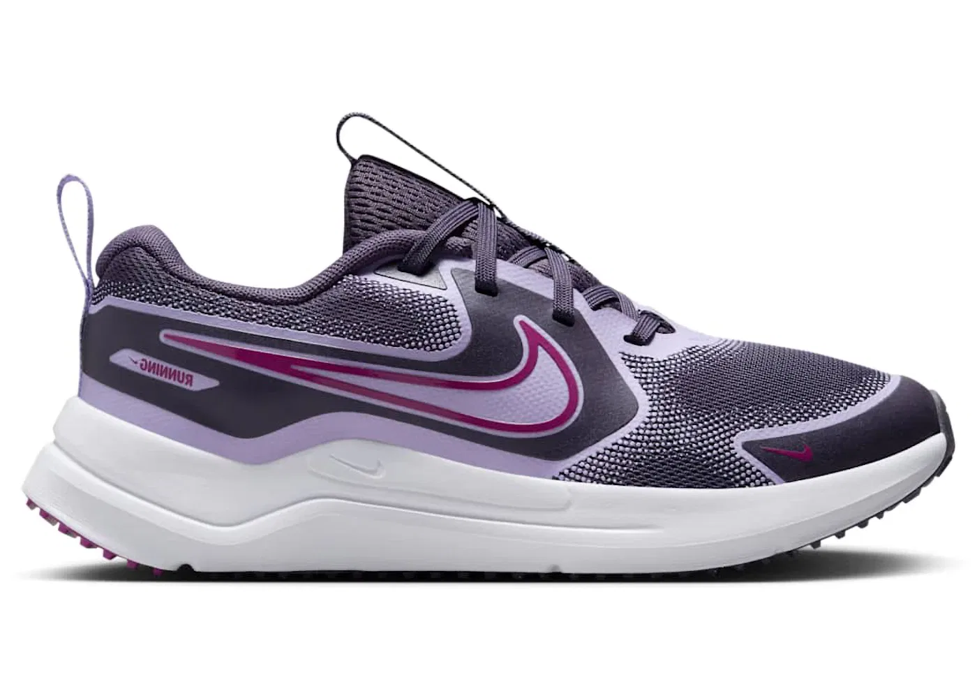 Детские кроссовки для бега с длинным шнурком Nike Cosmic Runner, Dark Raisin Hydrangeas White Hot Fuchsia