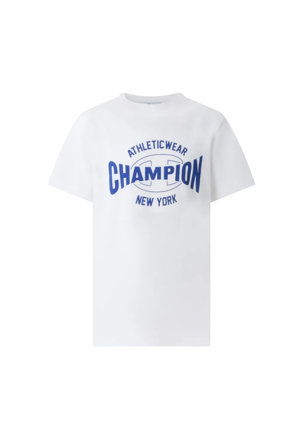 Стандартный крой - футболка с принтом Champion, White — фото 4