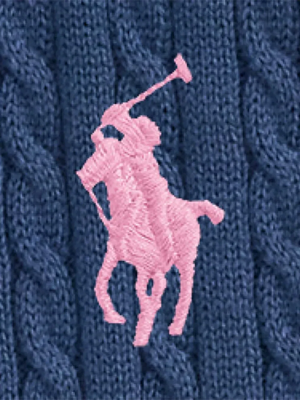 Комплект из кардигана и юбки фактурной вязки POLO RALPH LAUREN KIDS, синий — фото 3