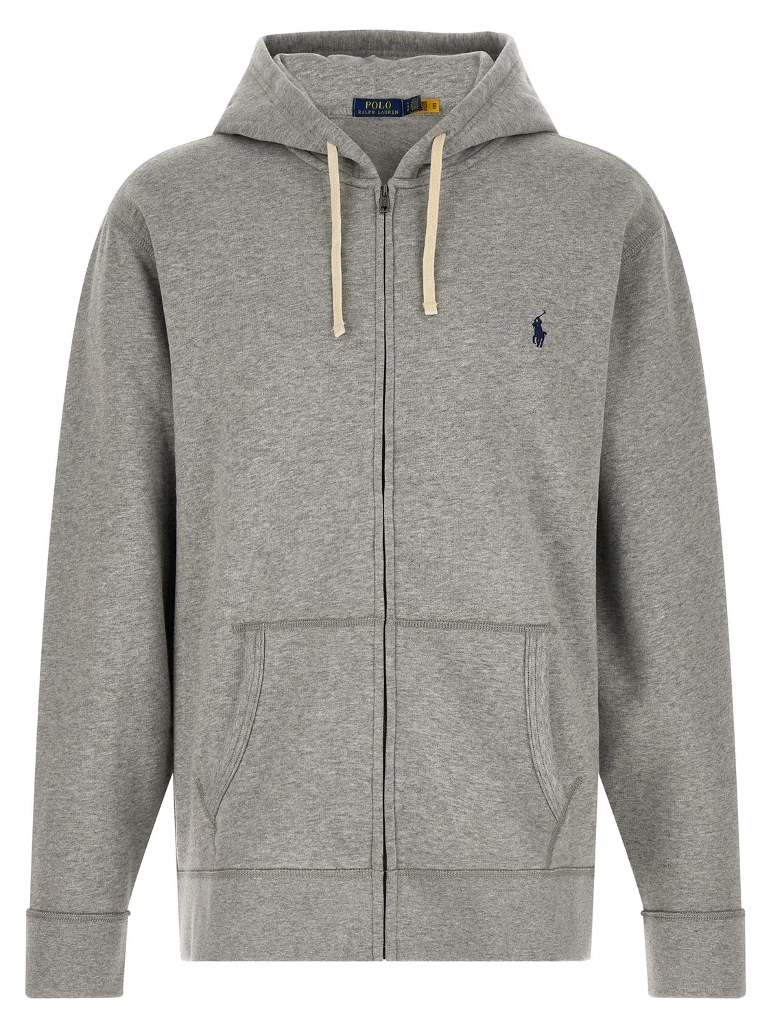 Худи с принтом пони POLO RALPH LAUREN, серый
