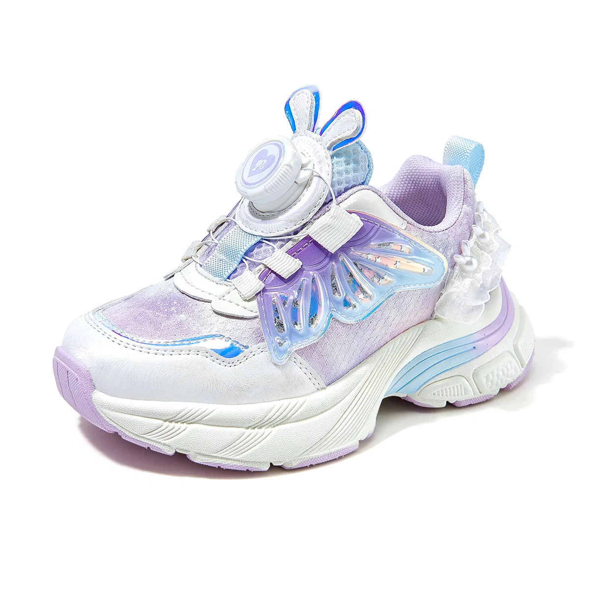 Детские кроссовки на толстой подошве PU Light Purple Barbie
