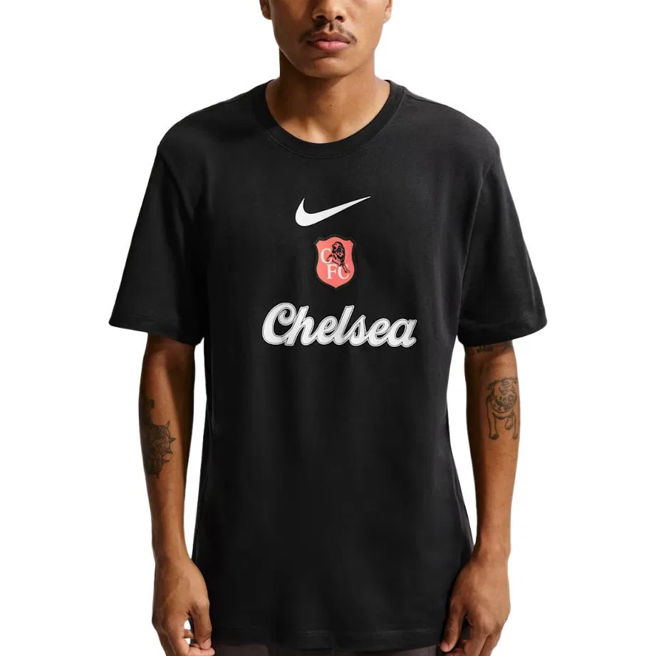 Мужская футболка с принтом Chelsea FC Black Nike