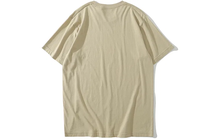 Футболка повседневная Crew Neck, UNIQLO, Khaki — фото 3