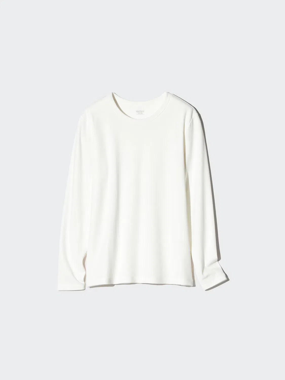 Футболка Uniqlo heattech, ультратеплая хлопковая, кремовый