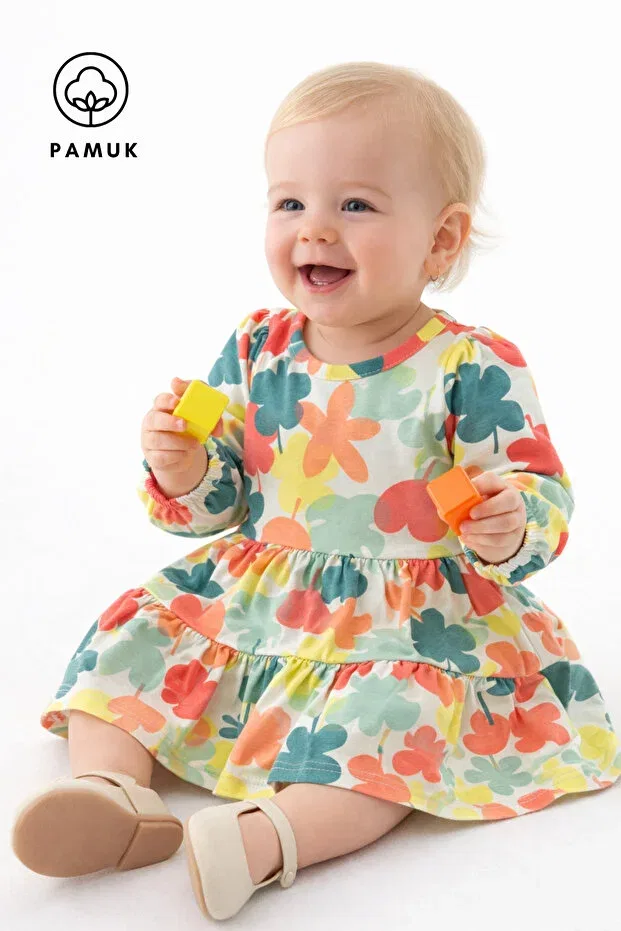 Детское платье для девочек с принтом Difa Kids, Colorful