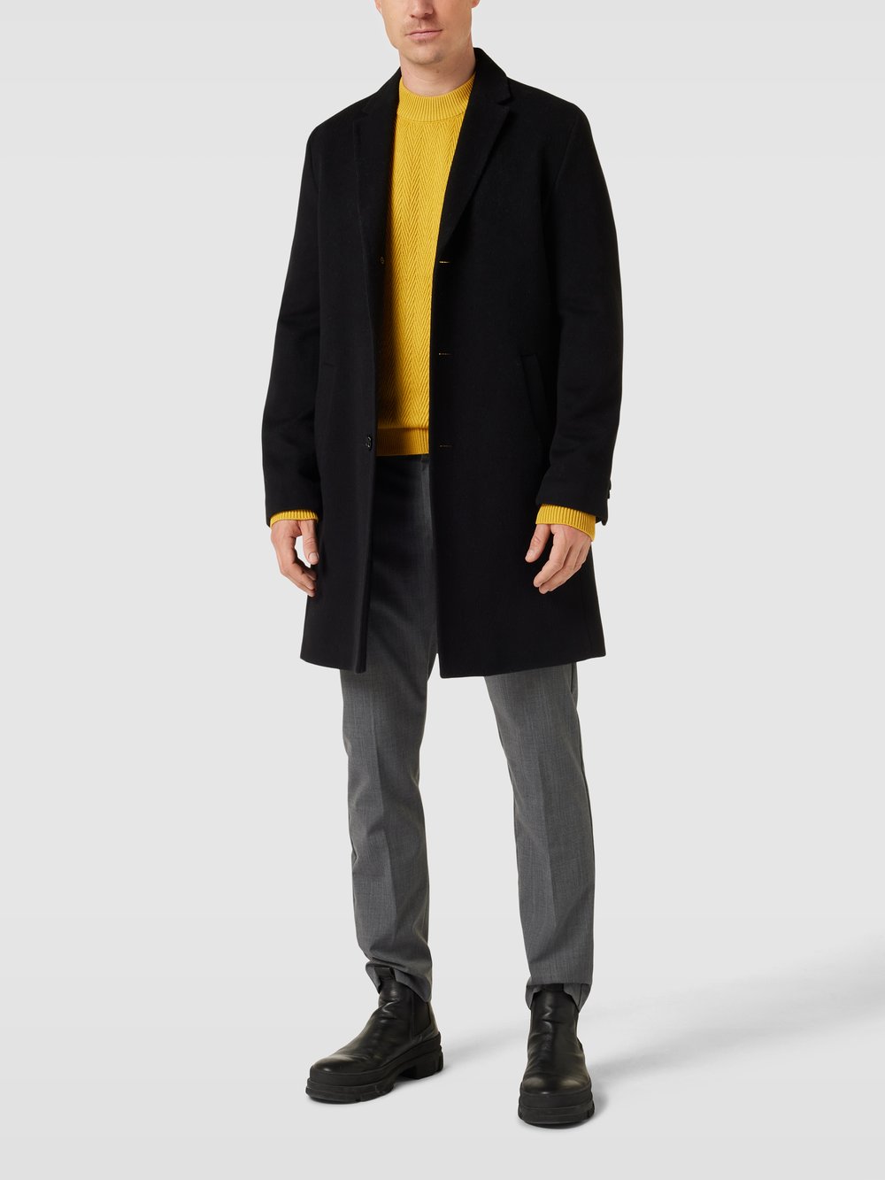 

Вязаный свитер с фактурным узором Esprit, желтый