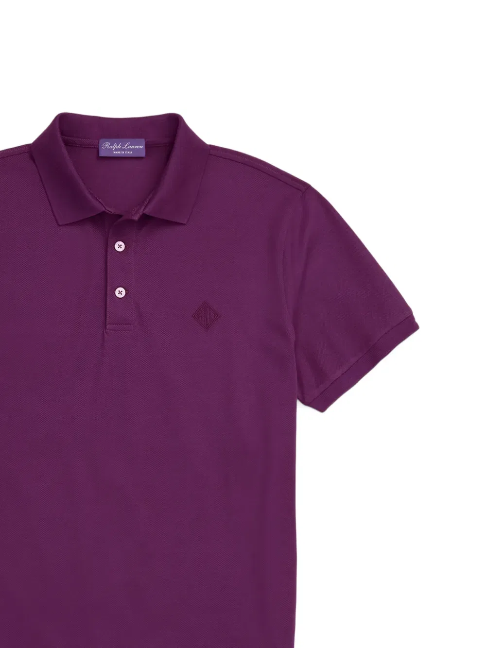Рубашка-Поло из пике с вышитым логотипом Polo Ralph Lauren, фиолетовый — фото 2