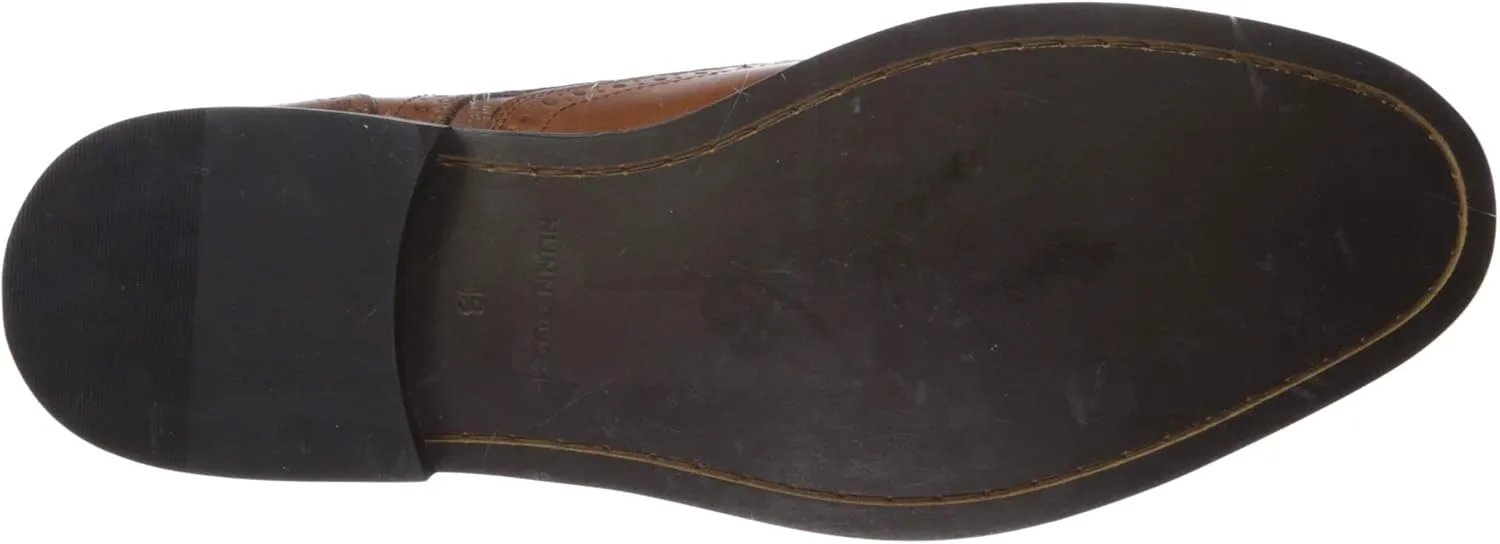 Мужские туфли Nunn Bush Nelson Wing Tip Oxford Dress Casual LaceUp, коньячный — фото 4