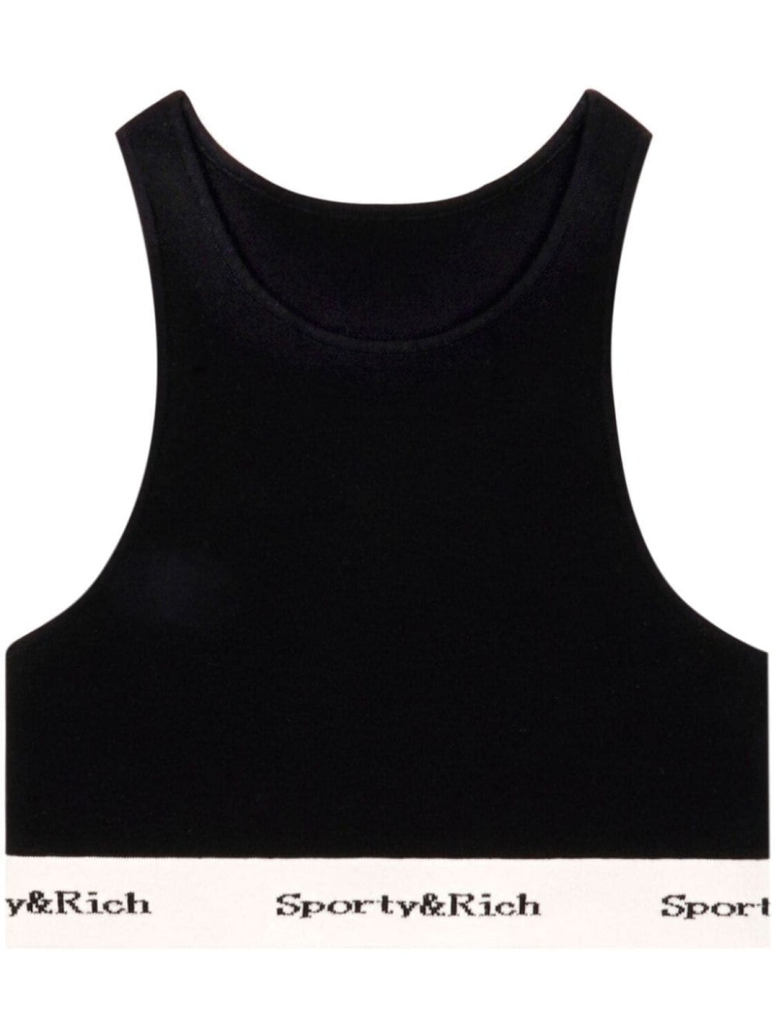 

Укороченный топ Serif Logo Sporty & Rich, черный