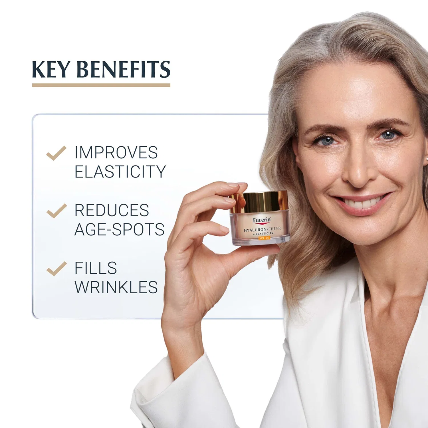 Крем для лица SPF EUCERIN Гиалурон-Филлер эластичности crema giorno — фото 2