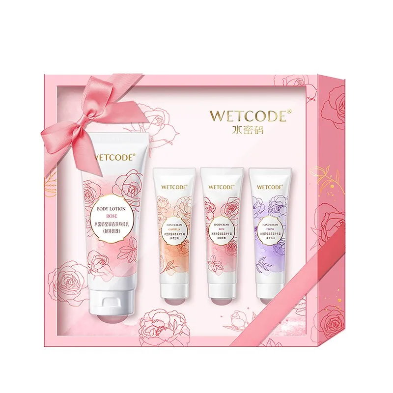 Подарочный набор: парфюмированный лосьон для тела и крем для рук Wetcode, Moisturizing Fragrance Body Care Box