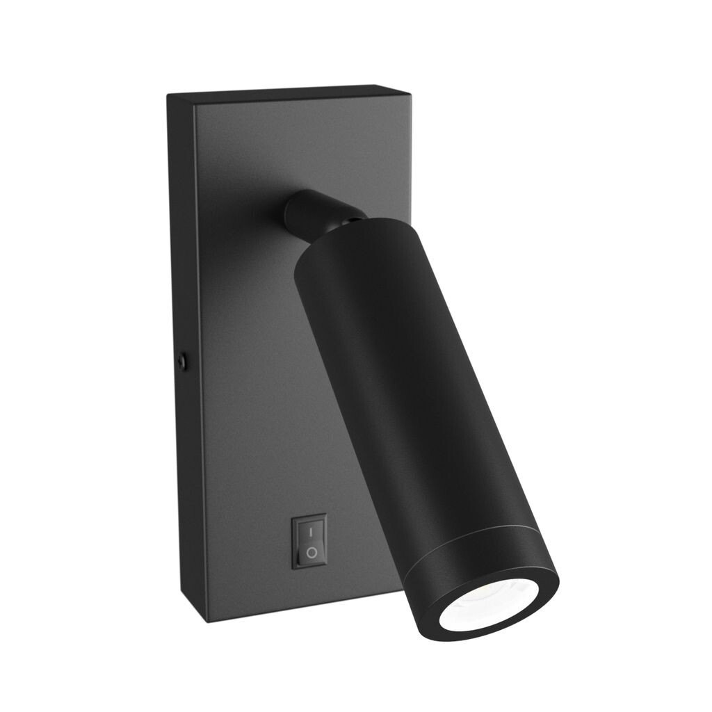

Светодиодный настенный светильник Spectrum Madara Slim GU10 MR11, черный прикроватный светильник с регулируемым выключателем