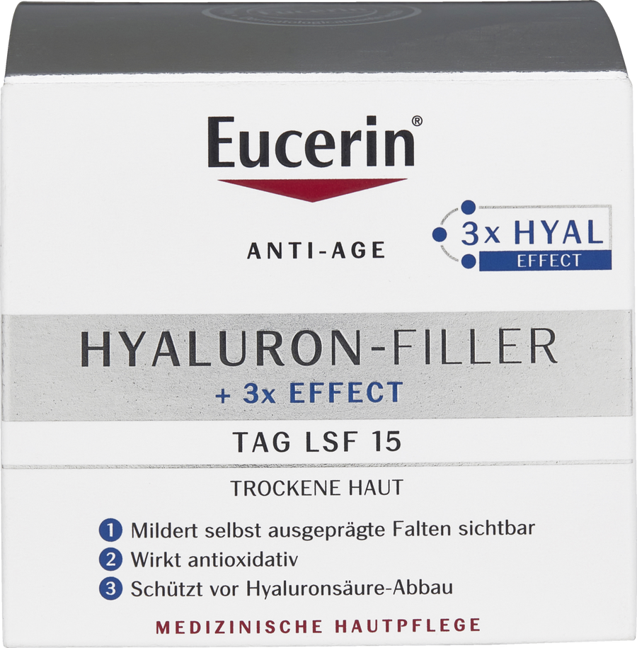 

Дневной крем Eucerin Hyaluron-Filler + 3x Effect Tag LSF 15