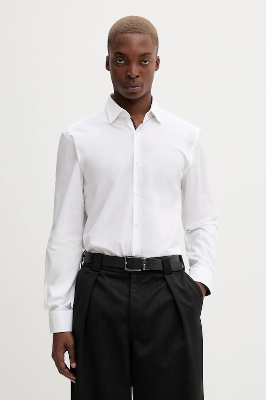 

Хлопковая рубашка Hugo, белый
