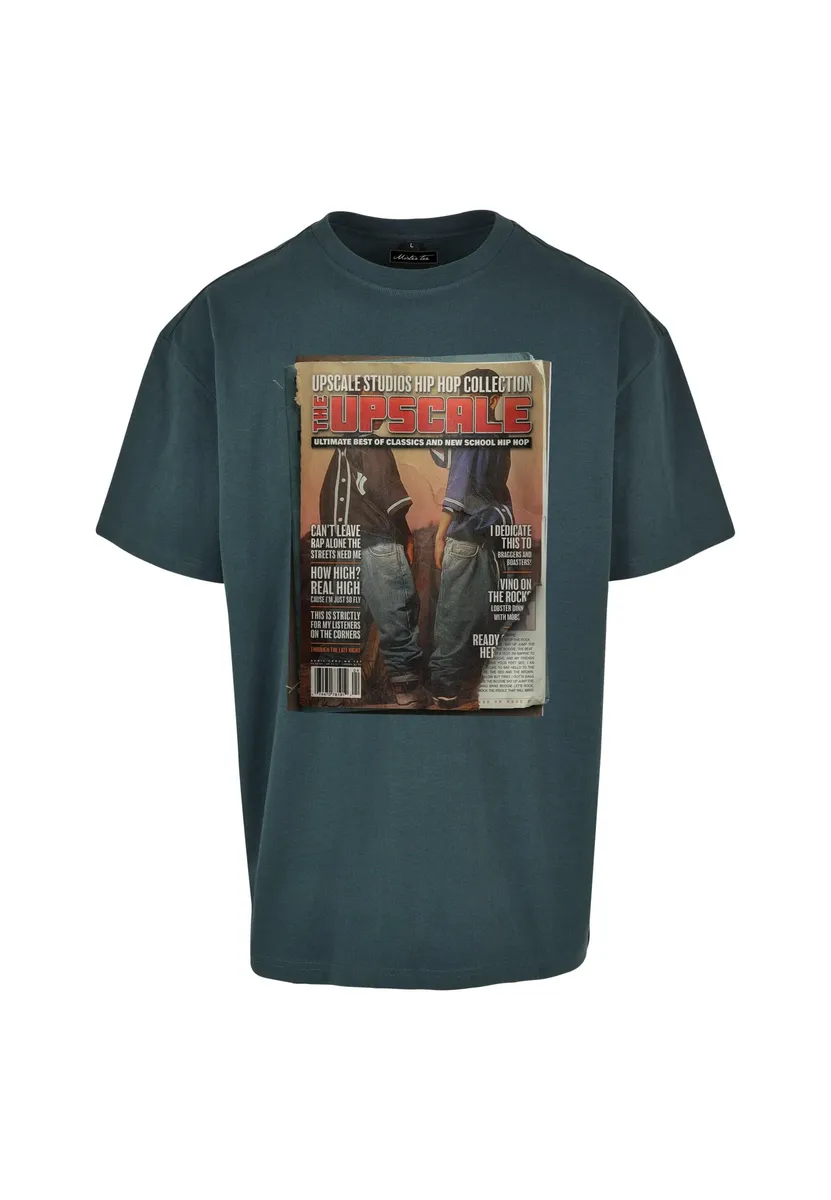 

Футболка Upscale by Mister Tee "Upscale by Mister Tee Unisex Upscale Magazine Oversize Tee", зеленый