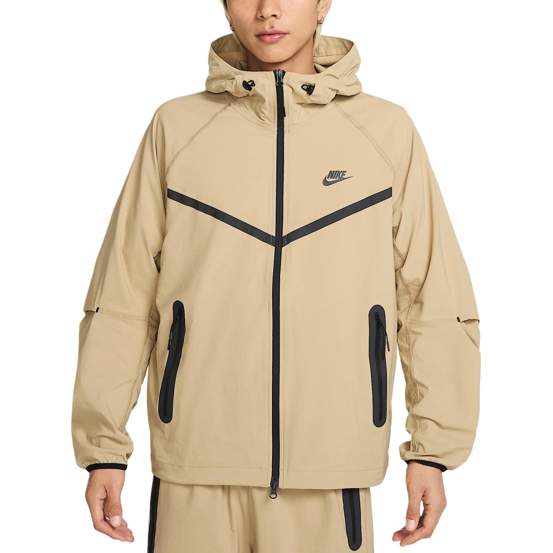 Nike Технологичная мужская куртка Woven, Beige — фото 3