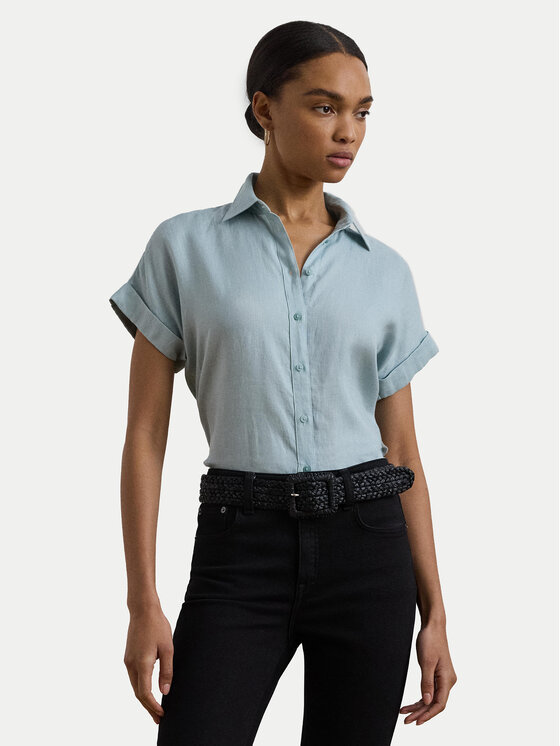 

Свободная рубашка 200699152054 Lauren Ralph Lauren, голубой