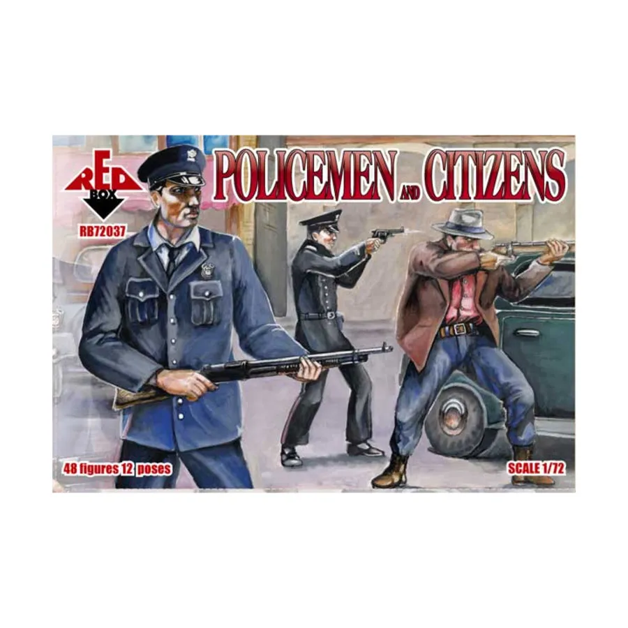 

Полицейские и граждане, Historical Miniatures - Modern (Red Box) (1:72)