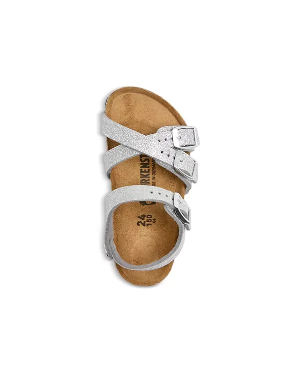 Детские сандалии Kumba - для малышей и детей младшего возраста. Birkenstock, Silver — фото 3