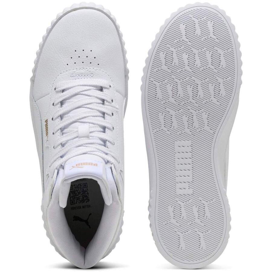 Кроссовки Puma Carina 3.0 Mid, белые, женские — фото 2