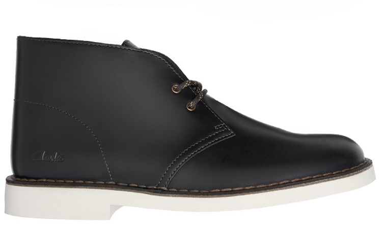 Женское ботинки Clarks Originals из натуральной кожи, черный — фото 2