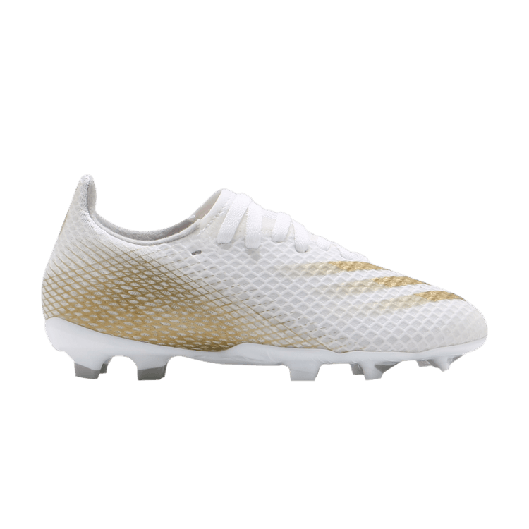 

Кроссовки X Ghosted.3 FG J 'White Metallic Gold Melange', белый