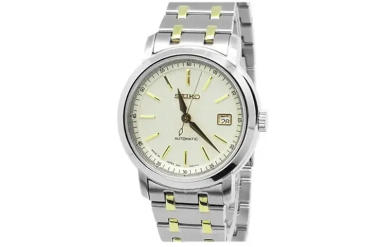 

SEIKO Часы Automatic Mechanical Movement Watch Men's Watch White Dial, Silver