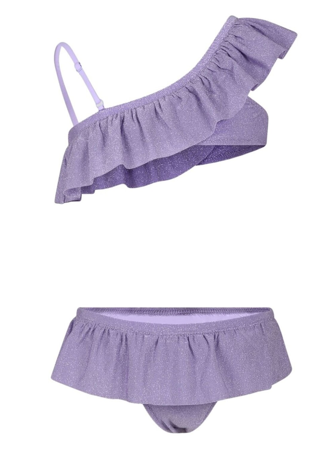 

Бикини с оборками и люрексом MC2 Saint Barth Kids, фиолетовый