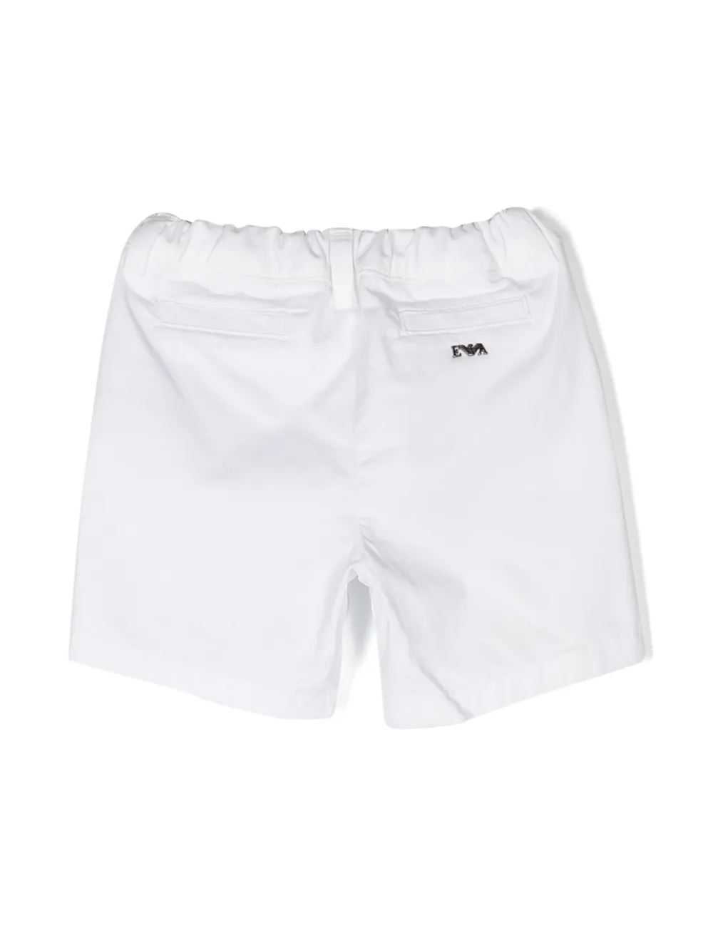 Шорты чинос с эластичным поясом Emporio Armani Kids, белый — фото 2