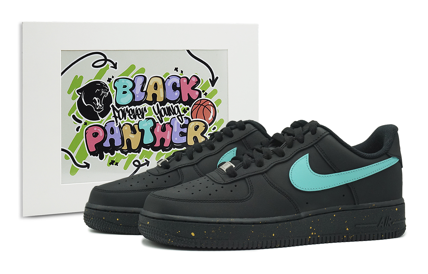 

Женские кроссовки для скейтбординга Nike Air Force 1, Black