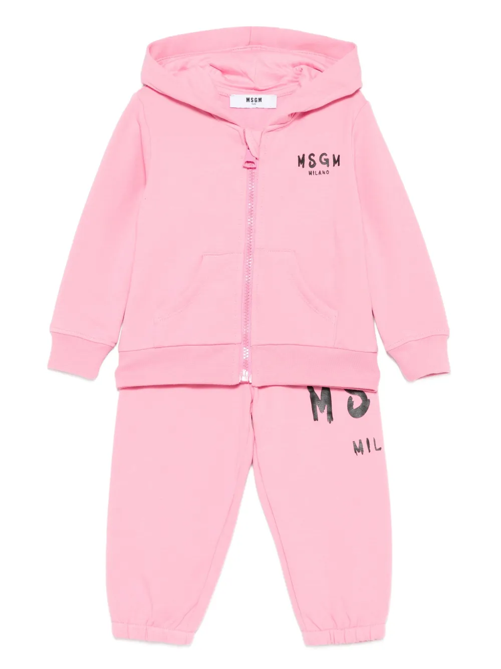 

Спортивный костюм с логотипом Msgm Kids, розовый