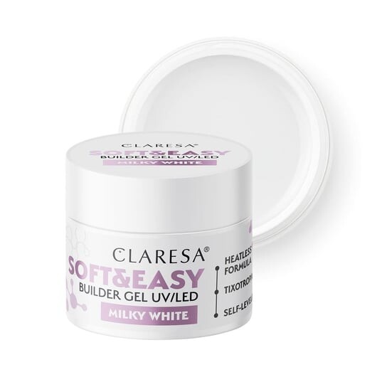 

Гель для наращивания ногтей, 12 г Claresa, Soft&Easy Builder Milky White