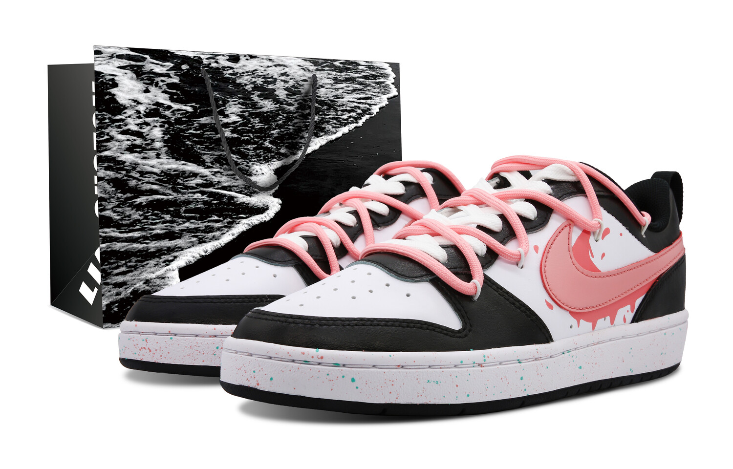 

Кроссовки Nike Court Borough Skateboard Shoes Women's Low-Top Pink