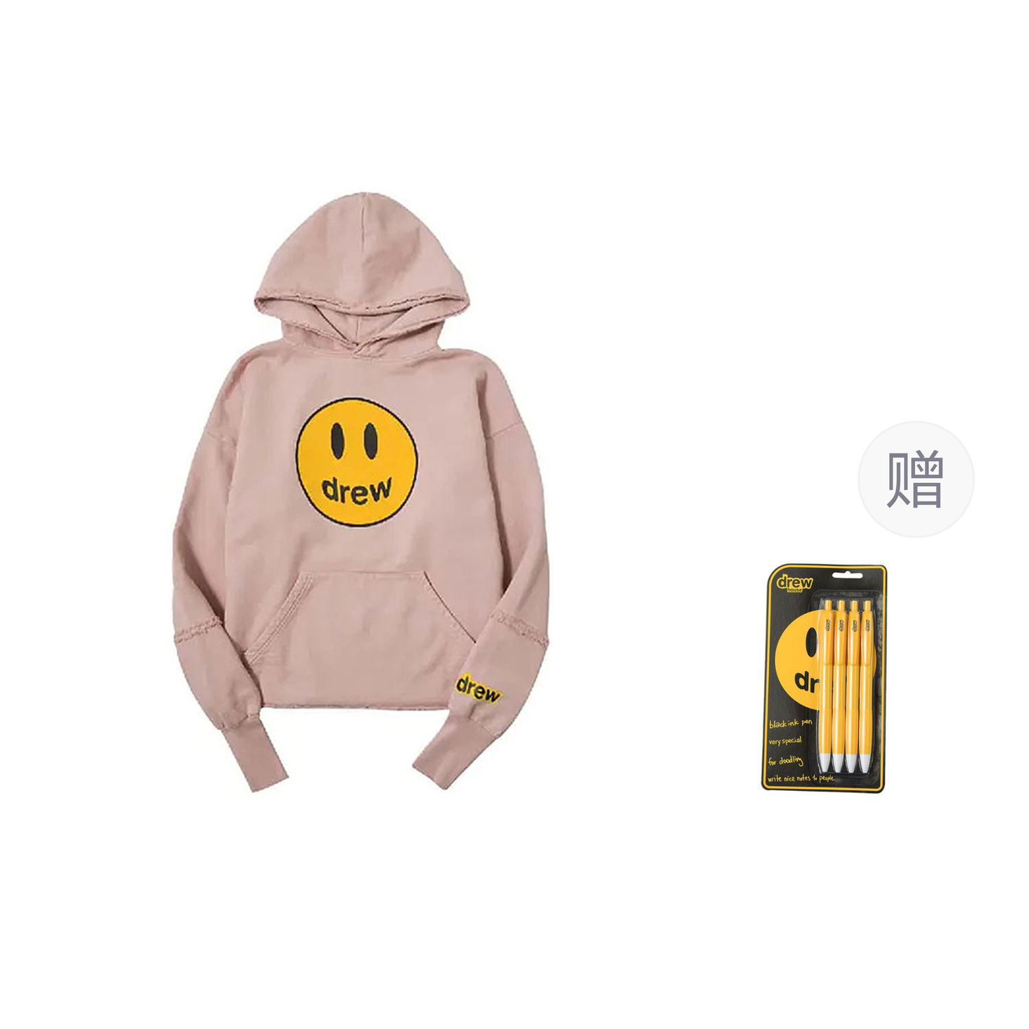 

Свитшоты Unisex Drew House, серо-розовый