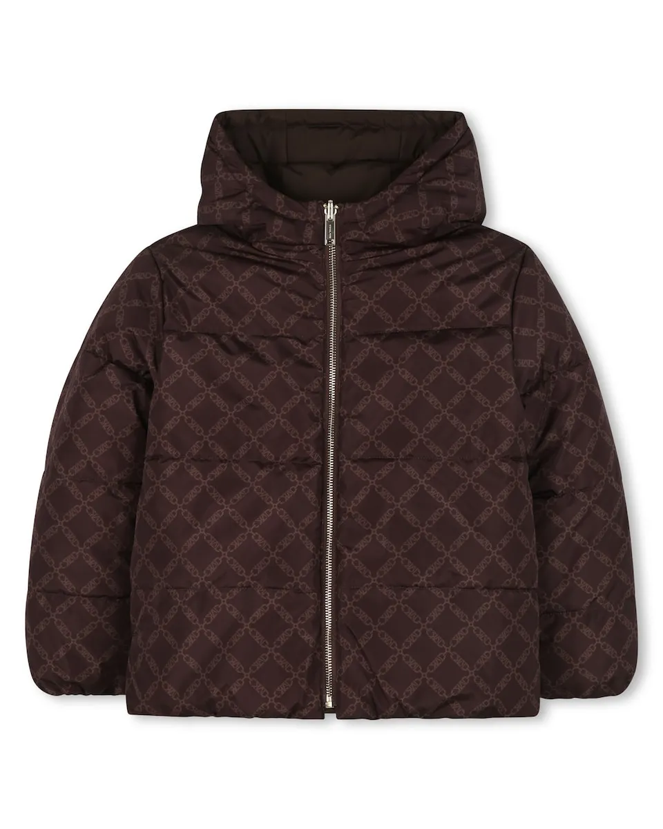 

Детский пуховик с длинным рукавом Michael Kors, темно-коричневый