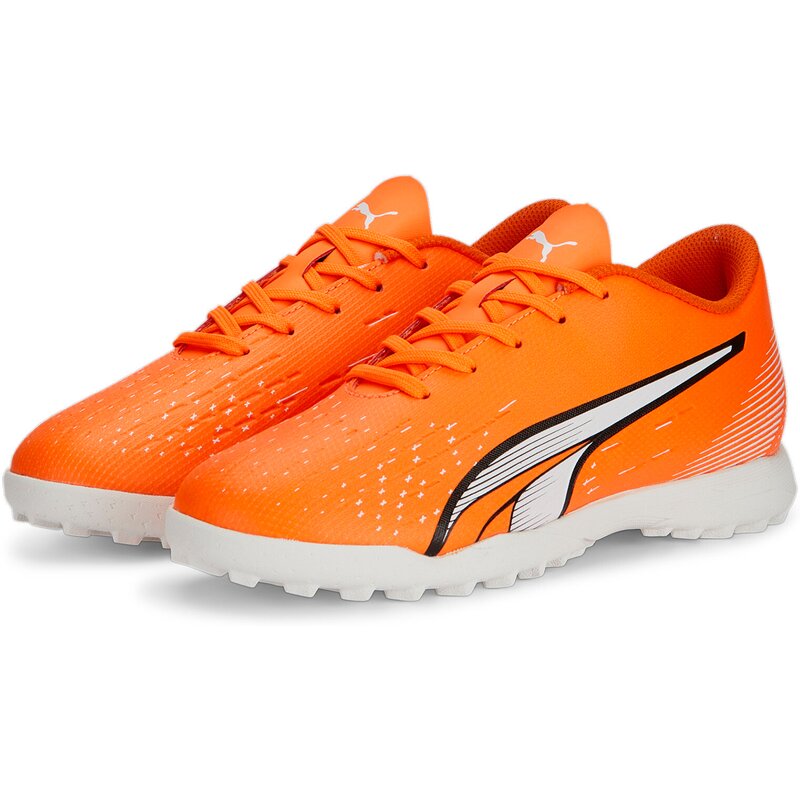 Футбольные бутсы Ultra Play TT Jr для игры на хард-корте Puma, белый — фото 4